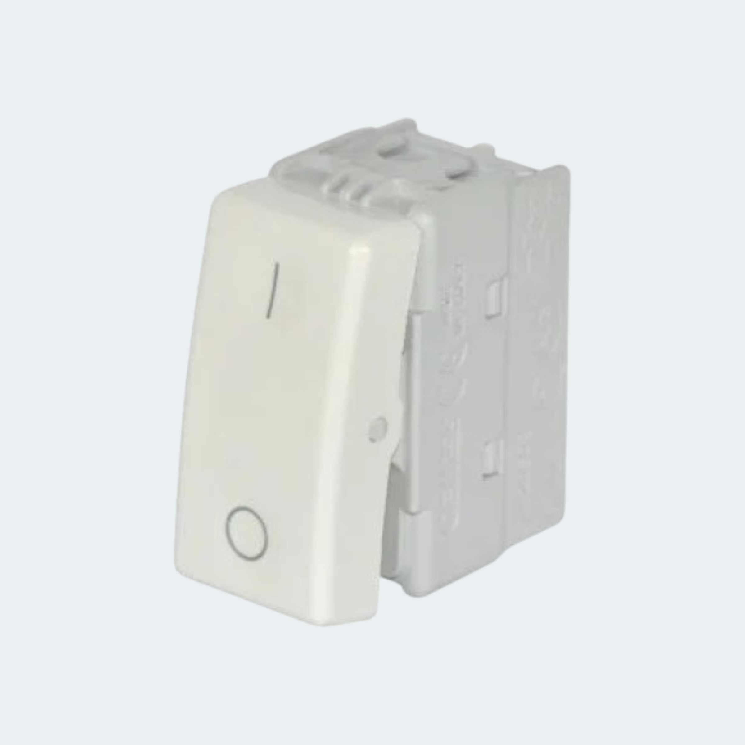 Çelës bipolar 16AX, 250V, me simbol 0/1, 1 modul